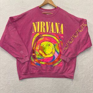 Nirvana Sweater Womens S/M Urban Outfitters Oversized Baggy Grunge Y2K Vibes